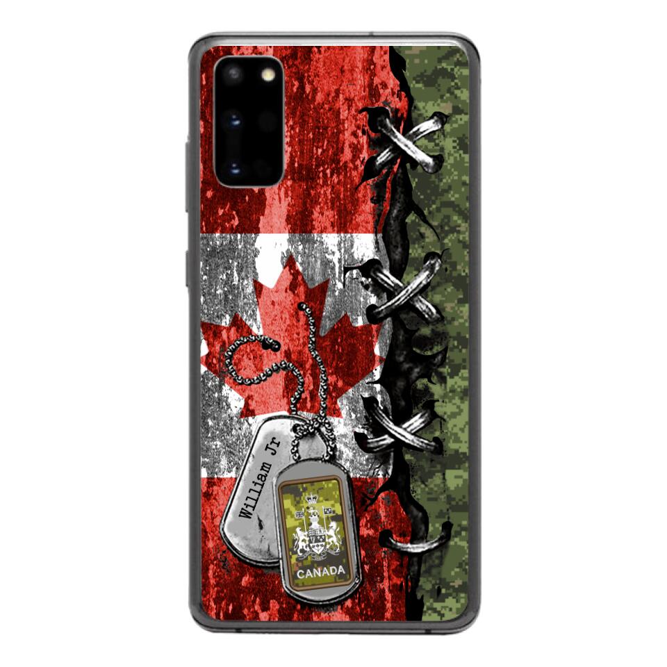 DH Personalized Canadian Soldier Phone Case Printed 25MAR-DT29