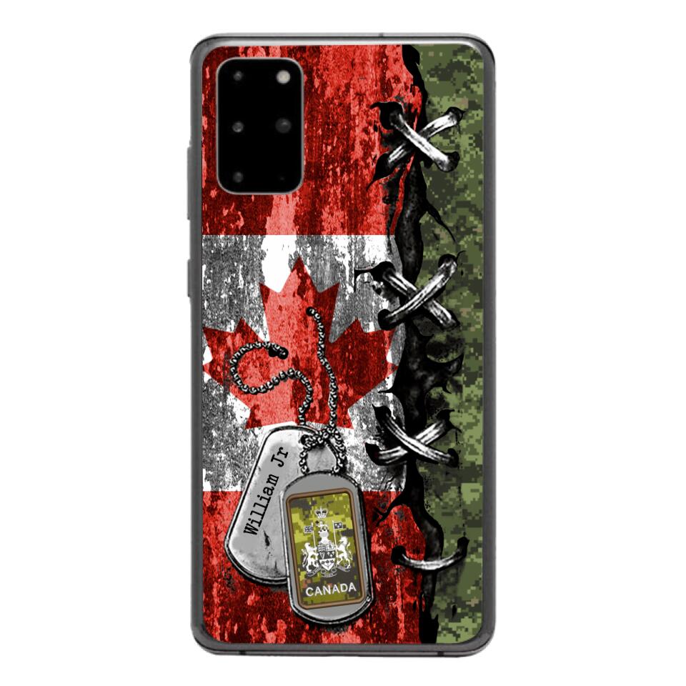 DH Personalized Canadian Soldier Phone Case Printed 25MAR-DT29