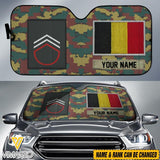 PERSONALIZED BELGIUM SOLDIER CAR SHADE PRINTED MTTN2903