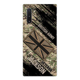 Personalized British Army Veteran Camo Phone Case Printed QTDT2903
