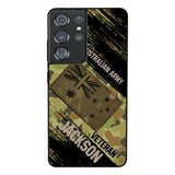 Personalized Australian Army Veteran Camo Phone Case Printed QTDT2903