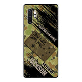 Personalized Australian Army Veteran Camo Phone Case Printed QTDT2903