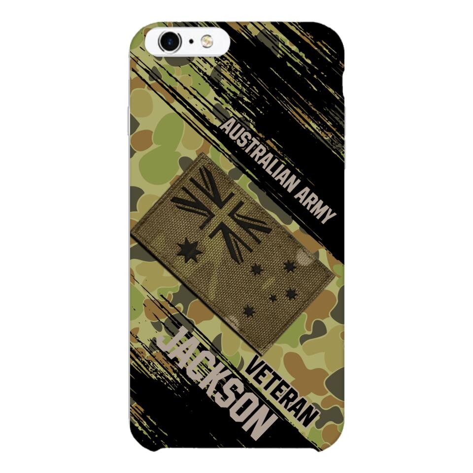 Personalized Australian Army Veteran Camo Phone Case Printed QTDT2903