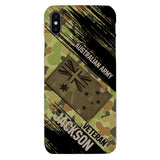 Personalized Australian Army Veteran Camo Phone Case Printed QTDT2903
