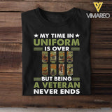 Personalized Australian Veterans Tshirt Printed 22MAR-QH29