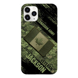Personalized Canadian Army Veteran Camo Phone Case Printed QTDT2903
