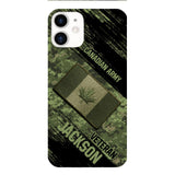 Personalized Canadian Army Veteran Camo Phone Case Printed QTDT2903