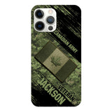 Personalized Canadian Army Veteran Camo Phone Case Printed QTDT2903