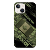 Personalized Canadian Army Veteran Camo Phone Case Printed QTDT2903