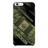 Personalized Canadian Army Veteran Camo Phone Case Printed QTDT2903