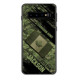 Personalized Canadian Army Veteran Camo Phone Case Printed QTDT2903