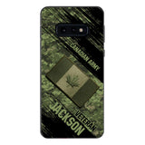 Personalized Canadian Army Veteran Camo Phone Case Printed QTDT2903