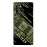 Personalized Canadian Army Veteran Camo Phone Case Printed QTDT2903