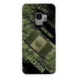 Personalized Canadian Army Veteran Camo Phone Case Printed QTDT2903