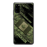 Personalized Canadian Army Veteran Camo Phone Case Printed QTDT2903