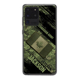 Personalized Canadian Army Veteran Camo Phone Case Printed QTDT2903