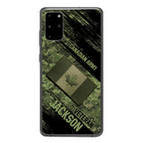 Personalized Canadian Army Veteran Camo Phone Case Printed QTDT2903