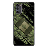 Personalized Canadian Army Veteran Camo Phone Case Printed QTDT2903