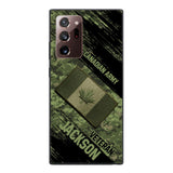 Personalized Canadian Army Veteran Camo Phone Case Printed QTDT2903