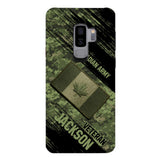 Personalized Canadian Army Veteran Camo Phone Case Printed QTDT2903