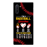 Personalized Baseball Grandma Phone Case Printed 3N 3003