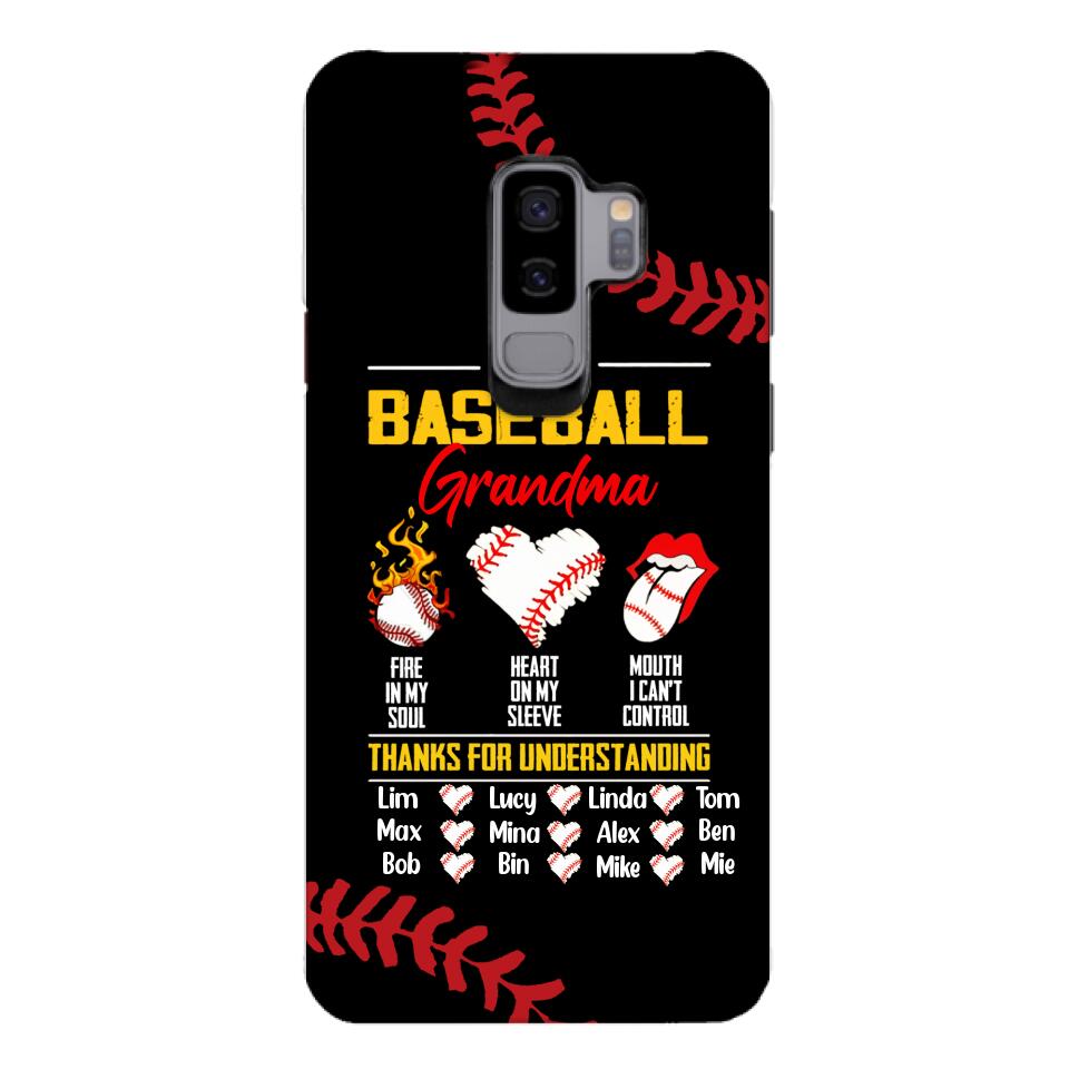 Personalized Baseball Grandma Phone Case Printed 3N 3003