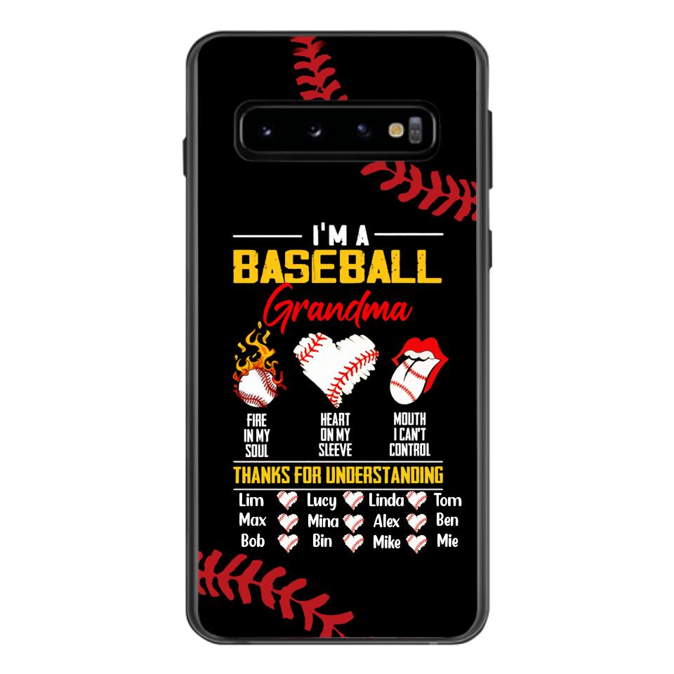 Personalized Baseball Grandma Phone Case Printed 3N 3003