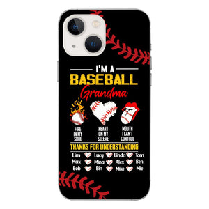 Personalized Baseball Grandma Phone Case Printed 3N 3003