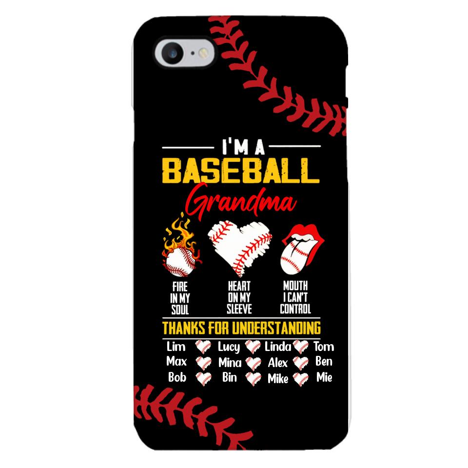Personalized Baseball Grandma Phone Case Printed 3N 3003