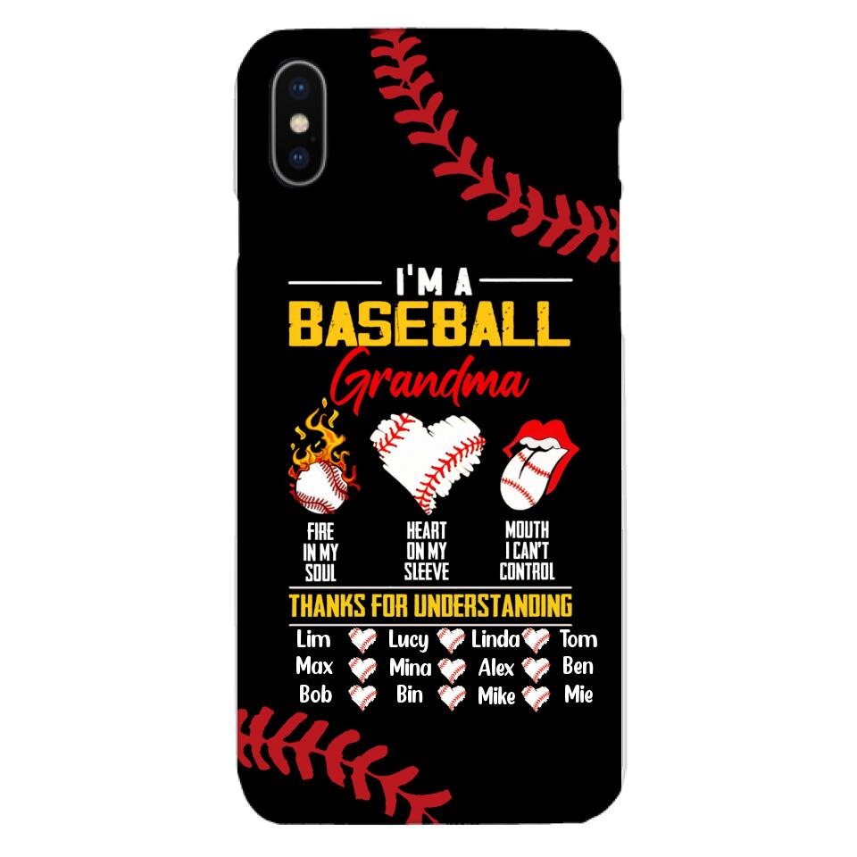 Personalized Baseball Grandma Phone Case Printed 3N 3003