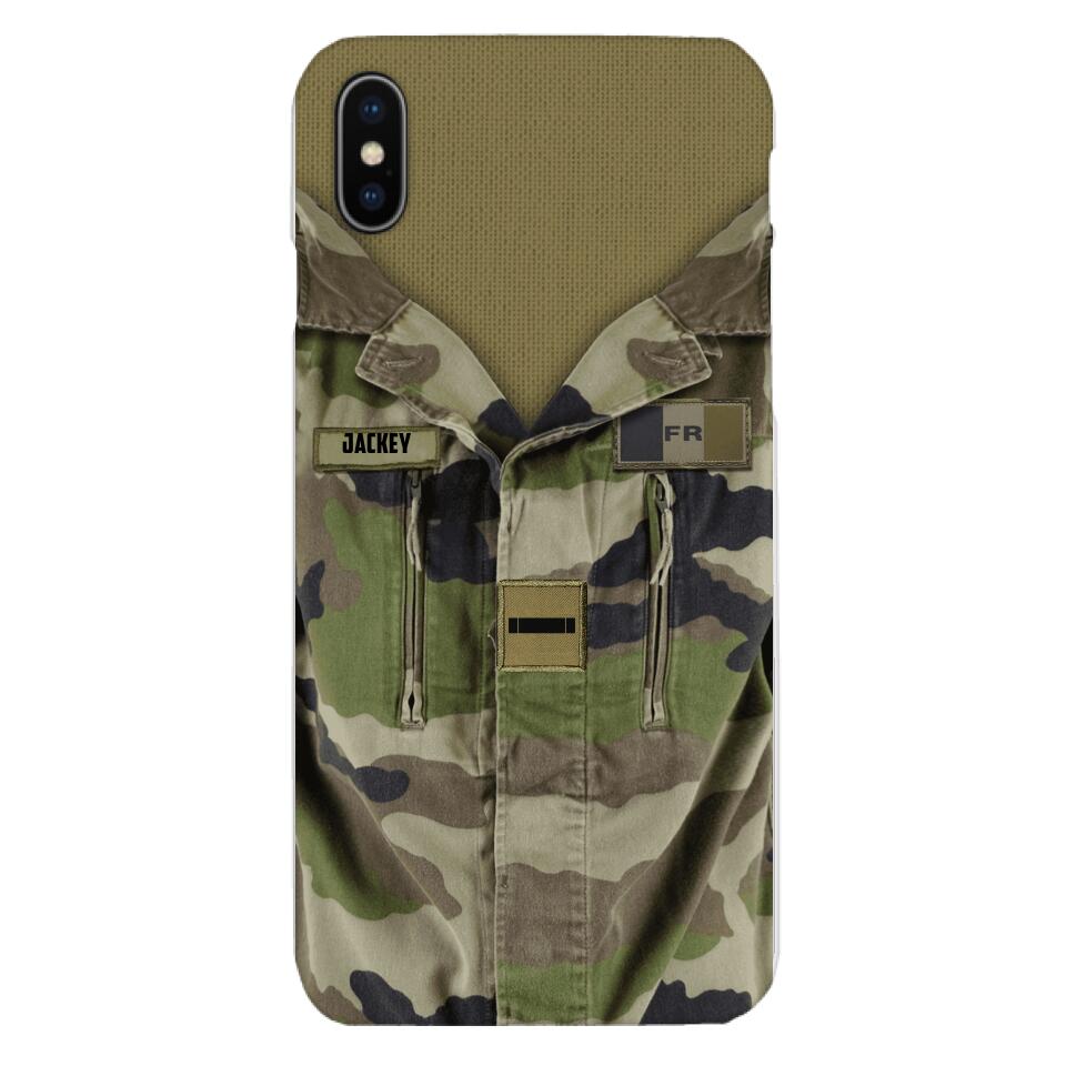 Personalized French Army Camo Phone Case Printed 22MAR-HQ30