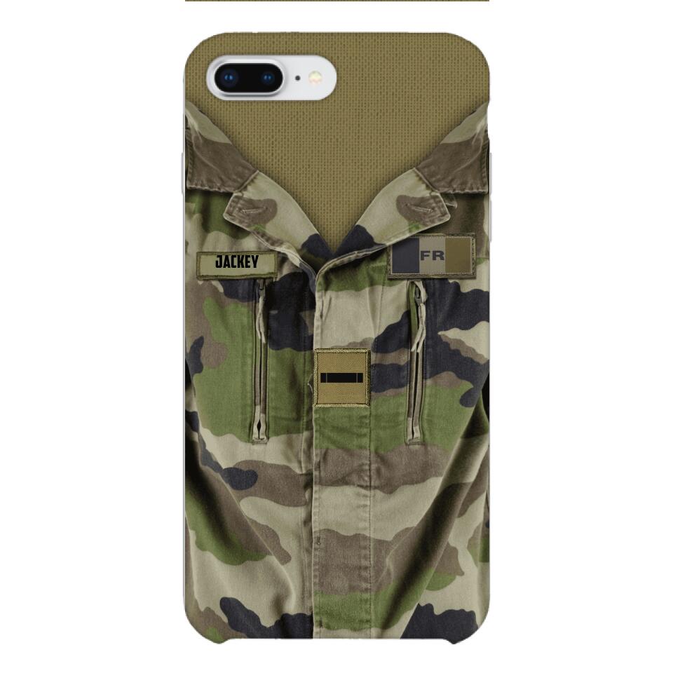 Personalized French Army Camo Phone Case Printed 22MAR-HQ30