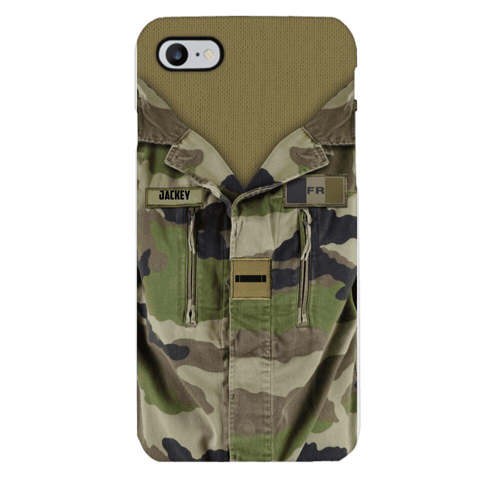 Personalized French Army Camo Phone Case Printed 22MAR-HQ30