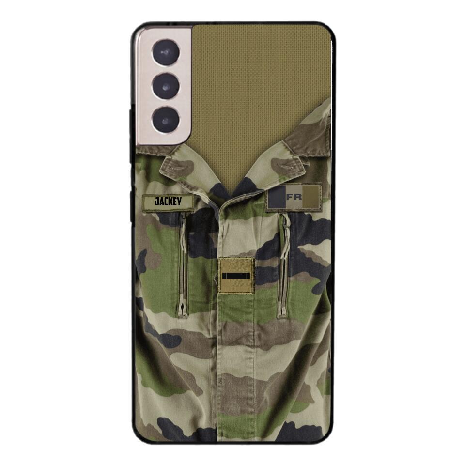 Personalized French Army Camo Phone Case Printed 22MAR-HQ30