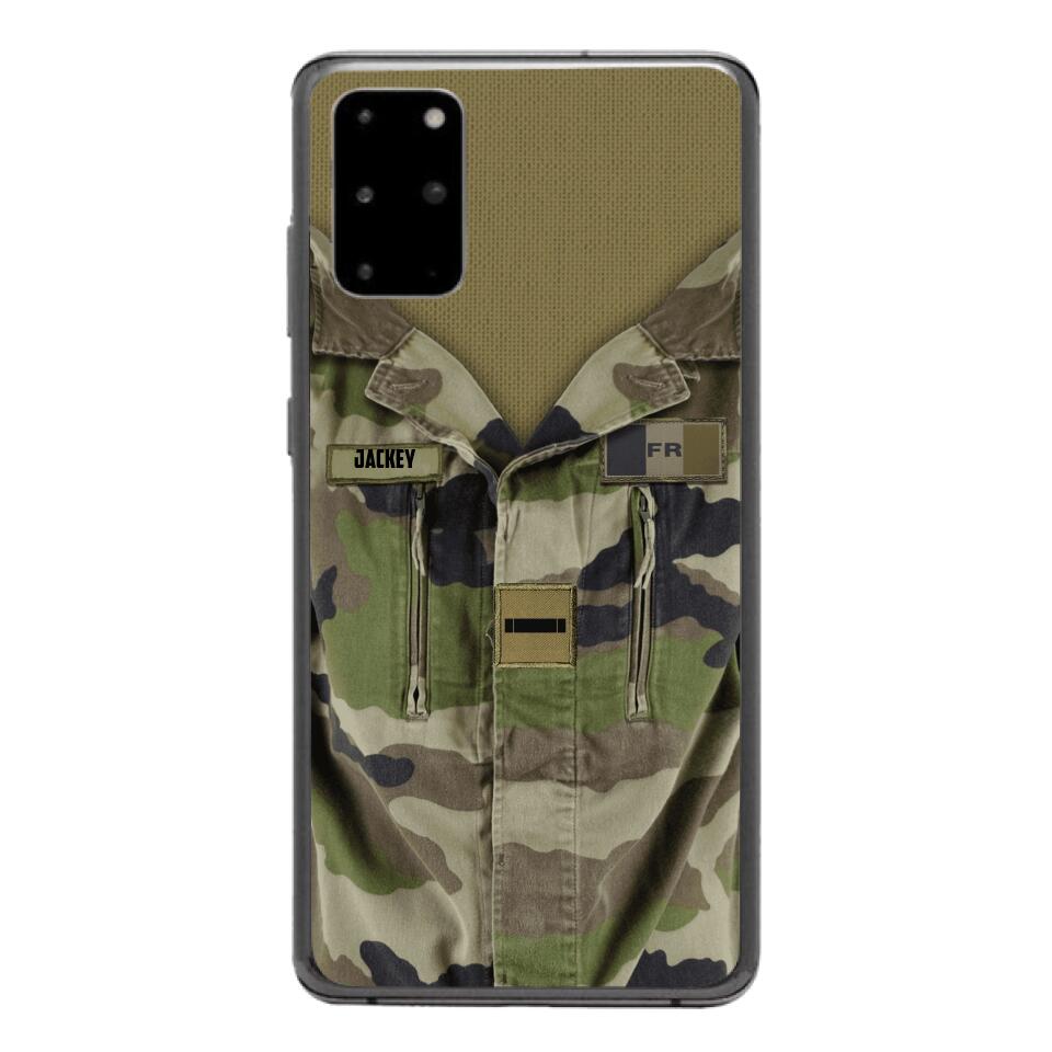Personalized French Army Camo Phone Case Printed 22MAR-HQ30