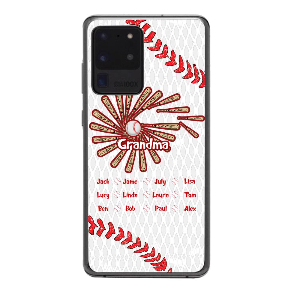 Personalized Baseball Grandma Phone Case Printed T3Q 2903