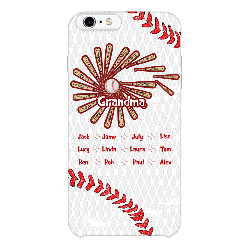 Personalized Baseball Grandma Phone Case Printed T3Q 2903