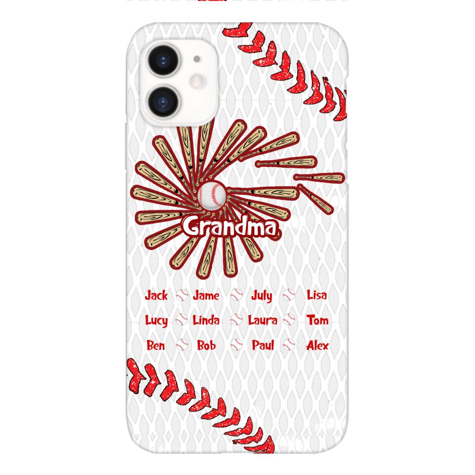 Personalized Baseball Grandma Phone Case Printed T3Q 2903