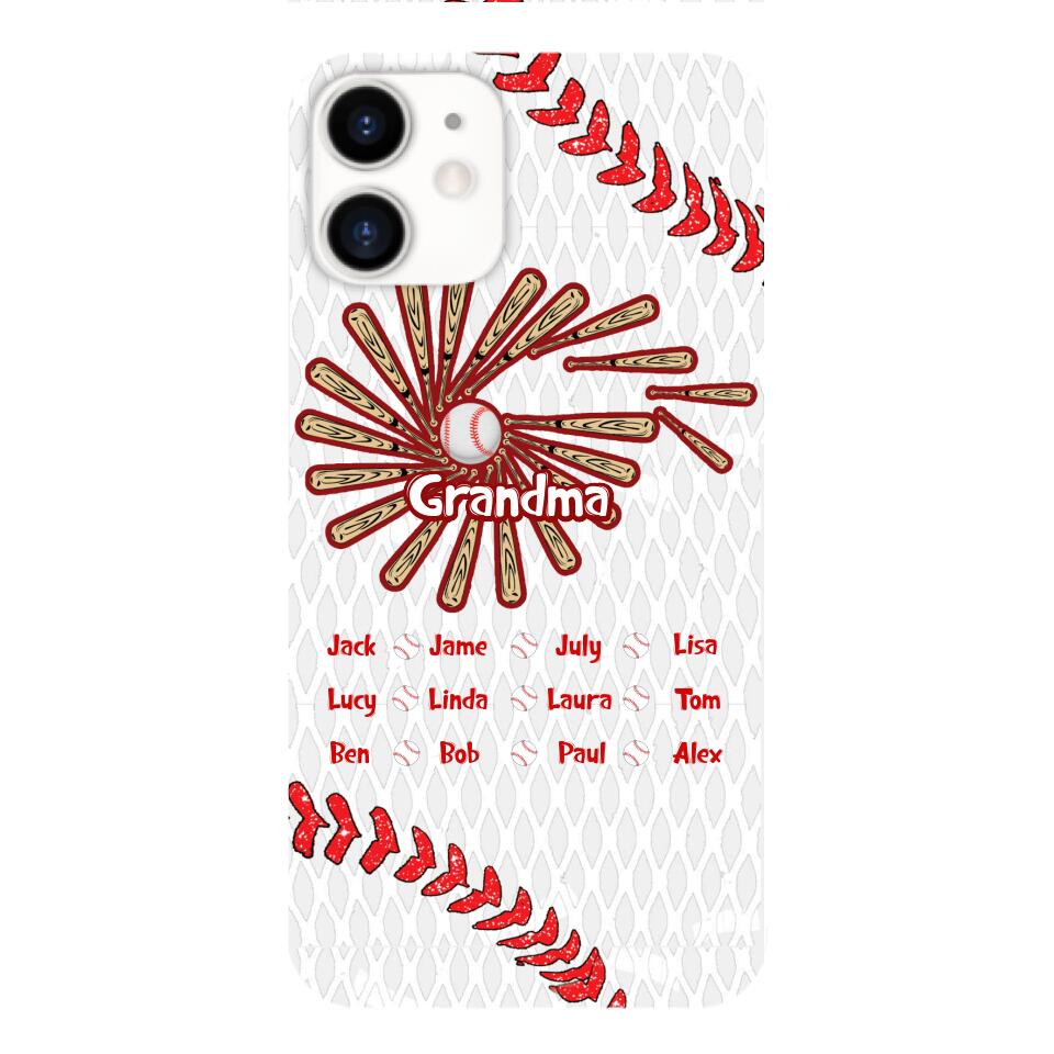 Personalized Baseball Grandma Phone Case Printed T3Q 2903