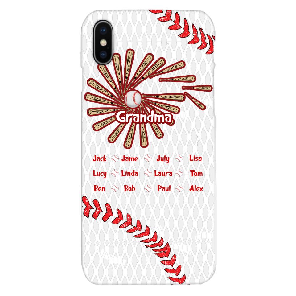 Personalized Baseball Grandma Phone Case Printed T3Q 2903