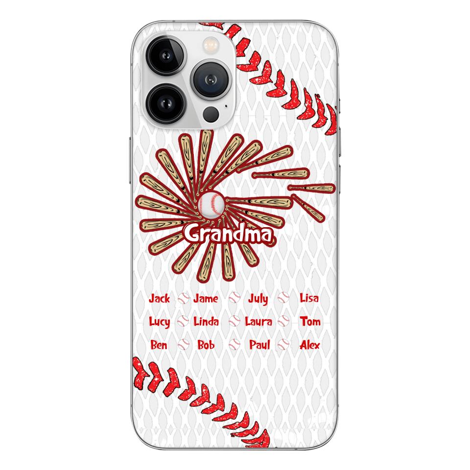 Personalized Baseball Grandma Phone Case Printed T3Q 2903