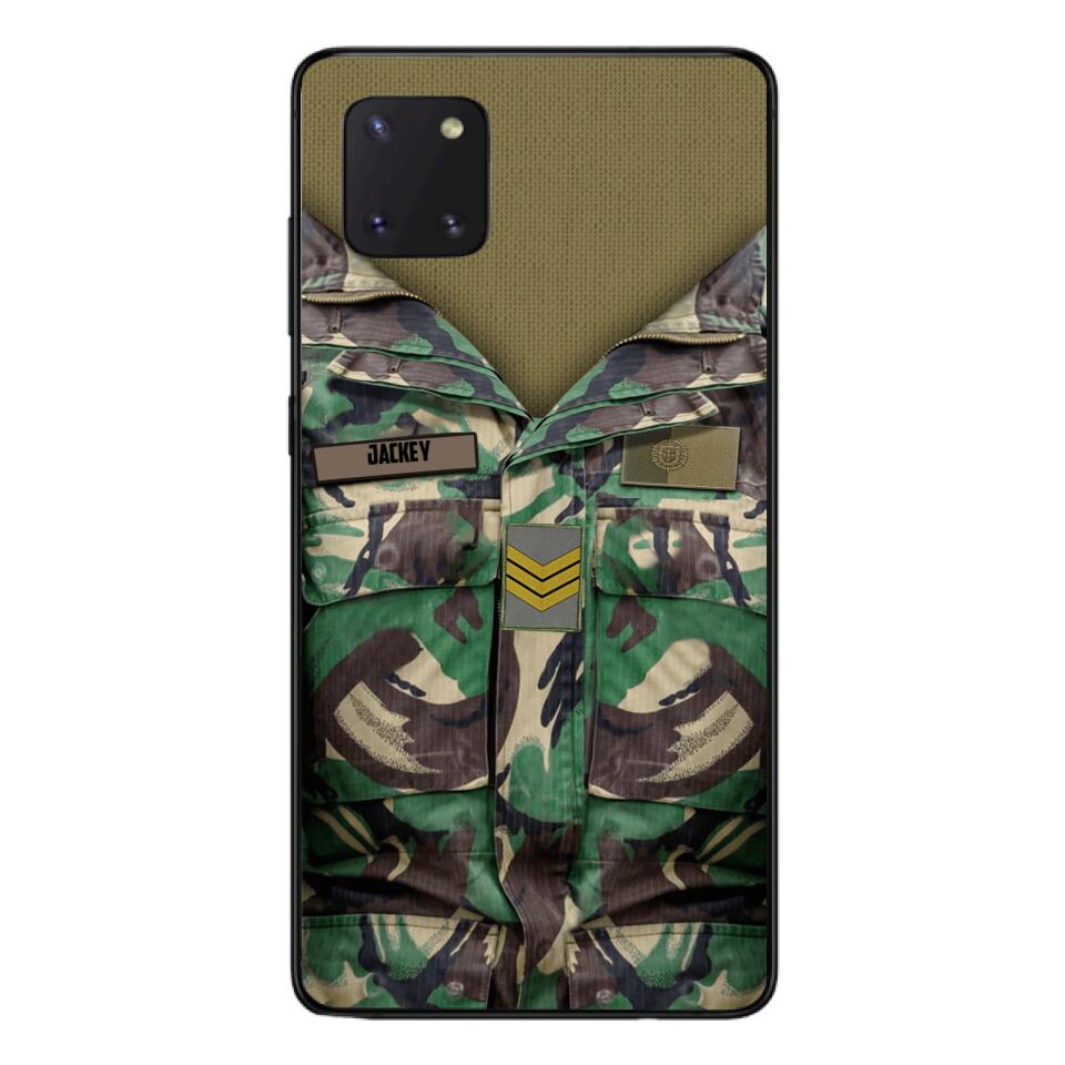 Personalized Portuguese Army Camo Phone Case Printed 22MAR-HQ30