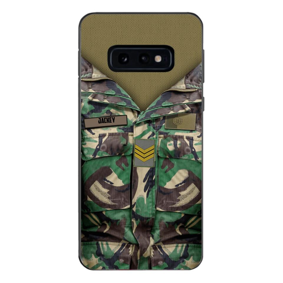 Personalized Portuguese Army Camo Phone Case Printed 22MAR-HQ30
