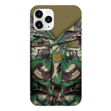 Personalized Portuguese Army Camo Phone Case Printed 22MAR-HQ30