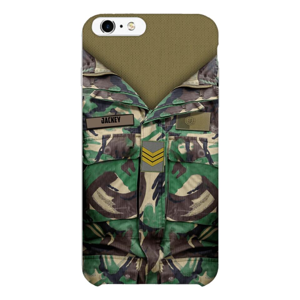 Personalized Portuguese Army Camo Phone Case Printed 22MAR-HQ30