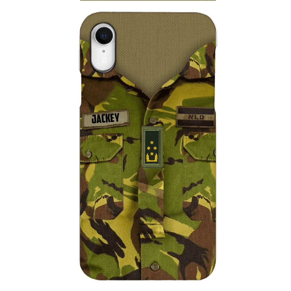 Personalized Netherland Army Camo Phone Case Printed 22MAR-HQ30