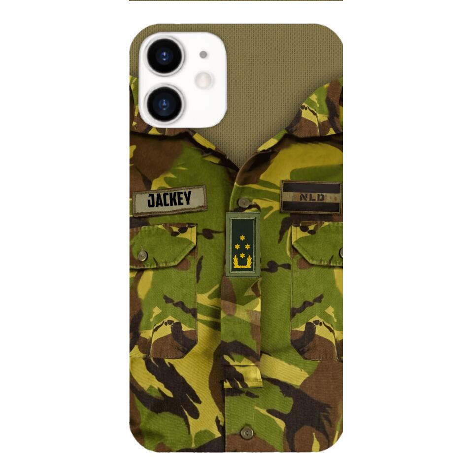 Personalized Netherland Army Camo Phone Case Printed 22MAR-HQ30