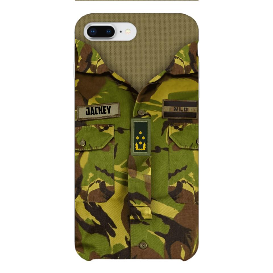 Personalized Netherland Army Camo Phone Case Printed 22MAR-HQ30