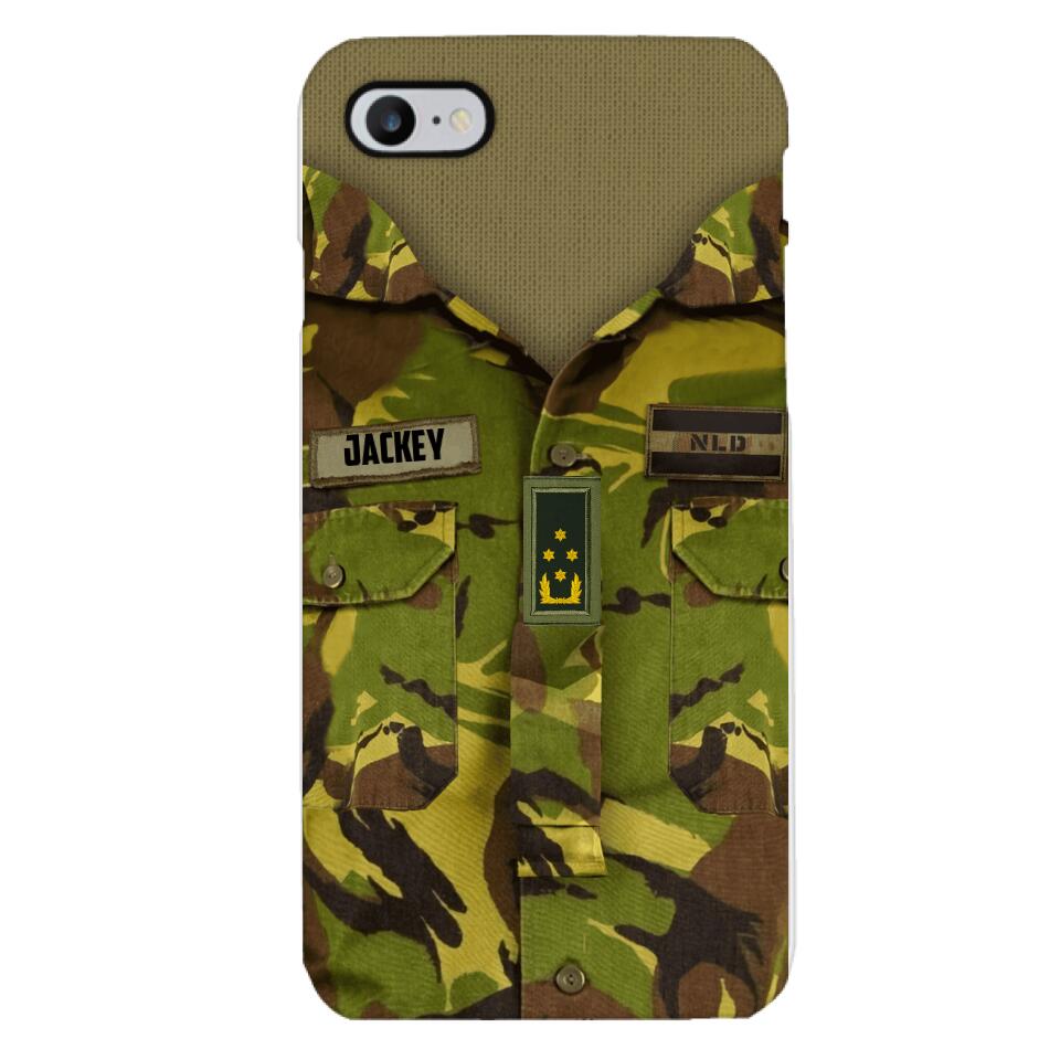 Personalized Netherland Army Camo Phone Case Printed 22MAR-HQ30
