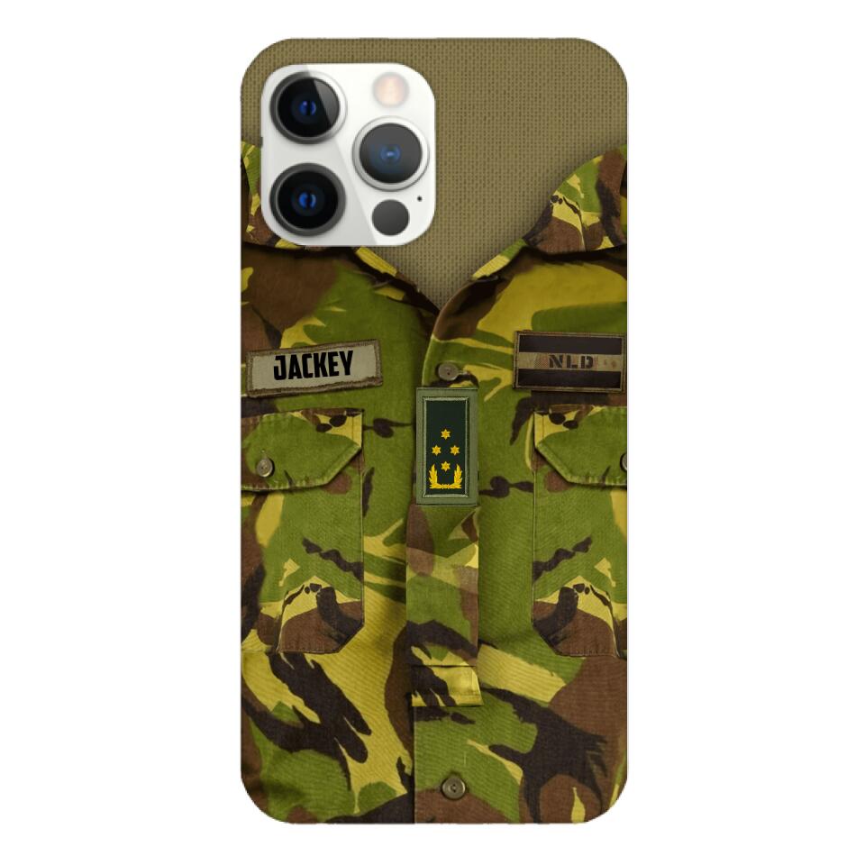 Personalized Netherland Army Camo Phone Case Printed 22MAR-HQ30